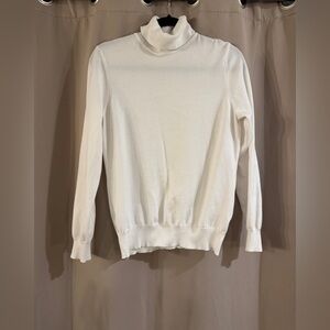 Madison White  Knit Turtleneck  Sweater